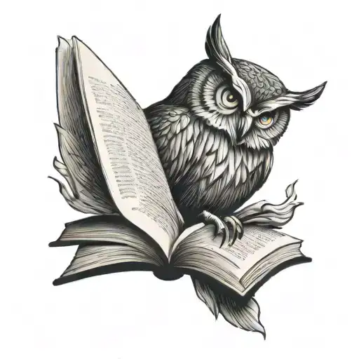 Owl And Book