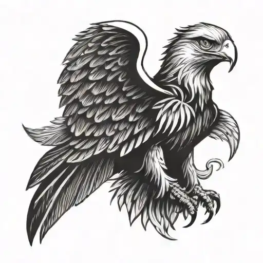 German And American Eagle
