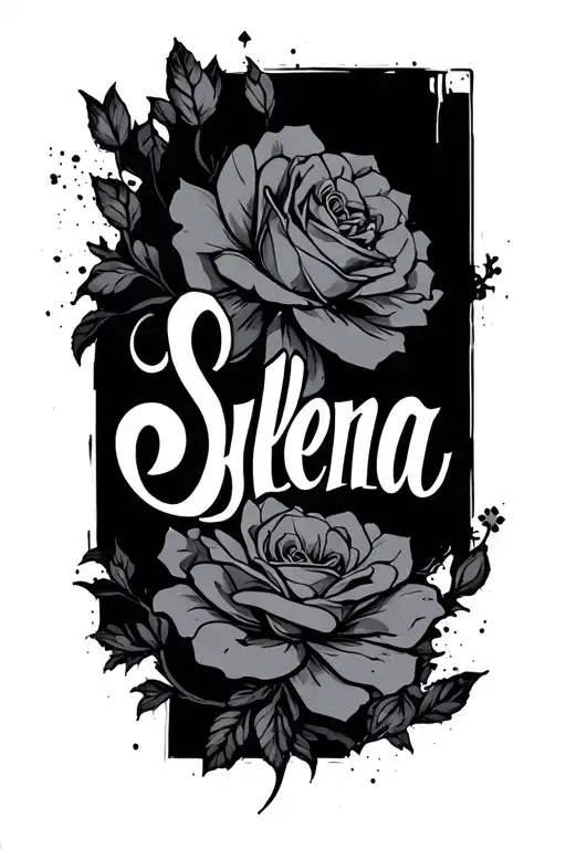 The Name Sylena Written Out In Cursive English