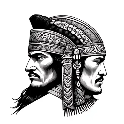 Half Mayan Half Conquistador