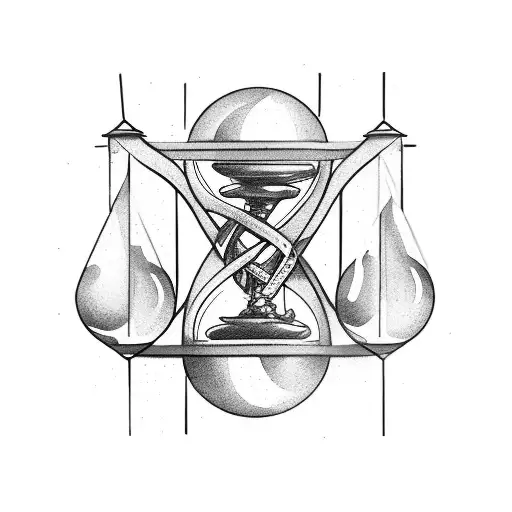 Libra Hourglass Intertwined