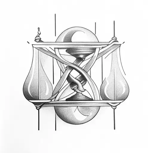 Libra Hourglass Intertwined