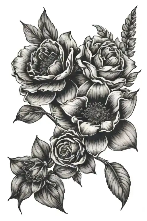 2 January Flower's And 1 July Birth Flower