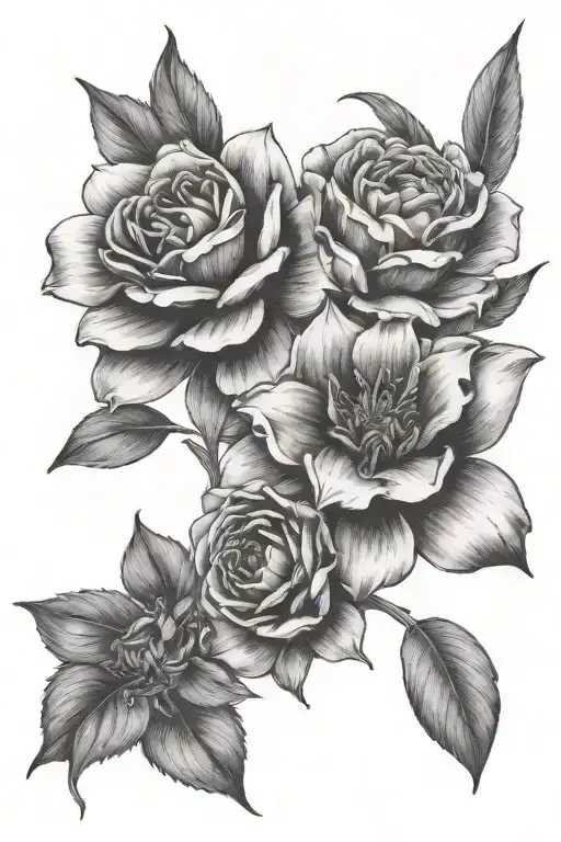 2 January Flower's And 1 July Birth Flower