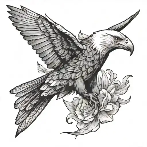 Eagle Chasing A Hummingbird