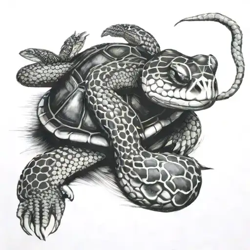 Snake Killing Turtle