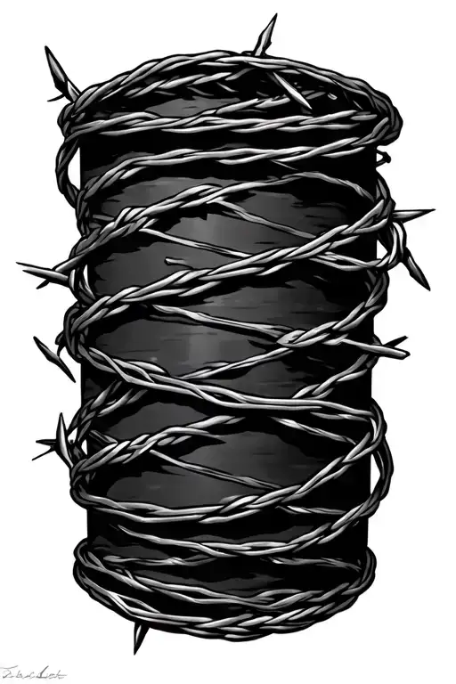 Barbed Wire Wrapped