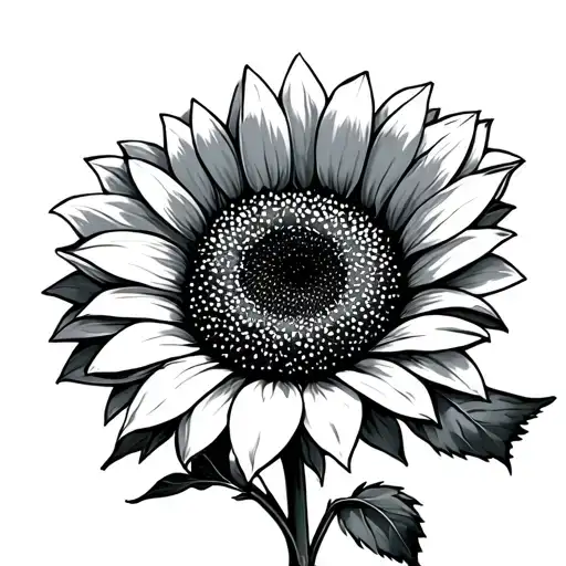 Martha With Sunflower In The Middle