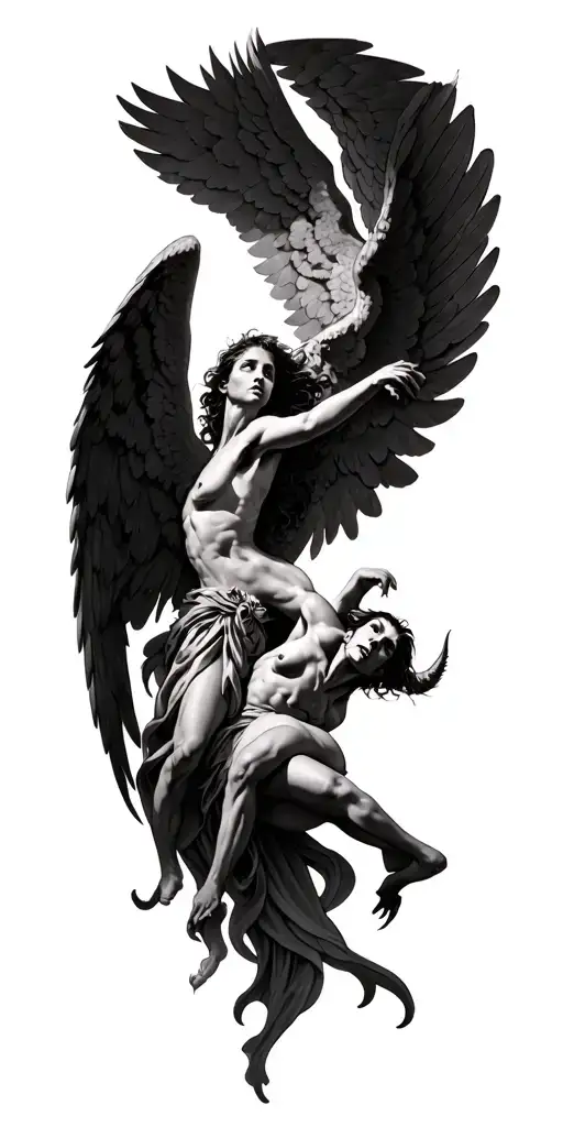 Angels Fighting Demons