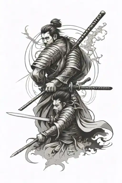 Samurai And Giesha