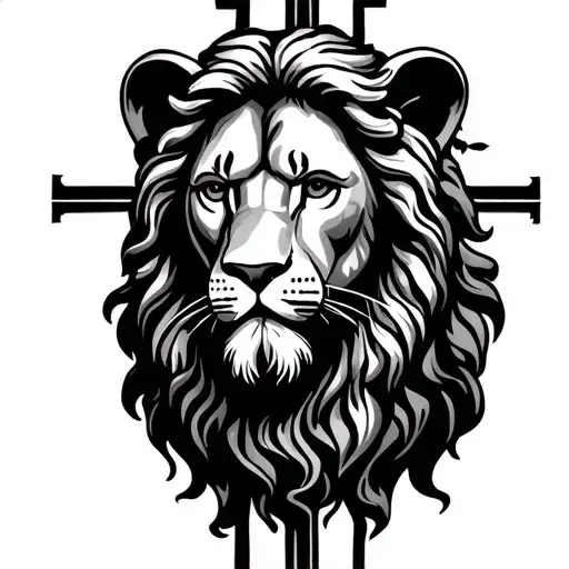 Jesus Lion Cross
