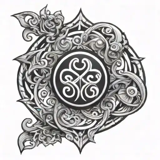 Karma Symbol Intertwined Representing The Client's