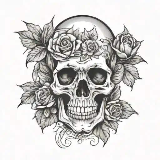 Skull And Roses