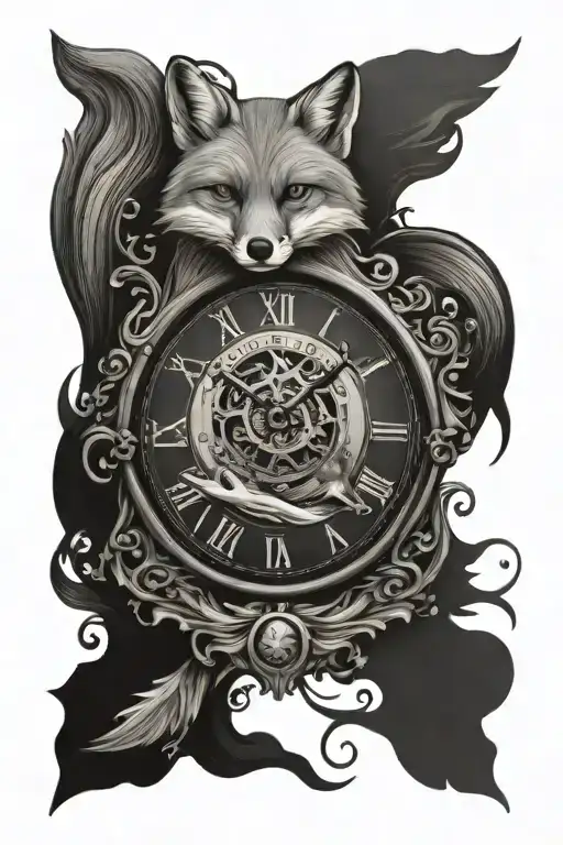 Fox And River Clock