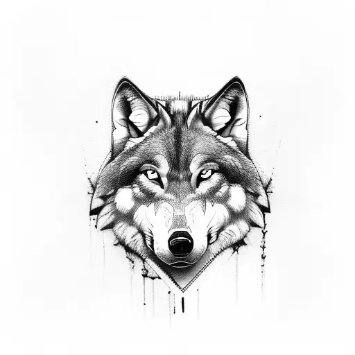 Arm Half Sleeve Wolf