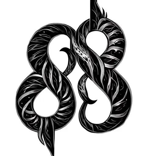 Virgo And Gemini Zodiac Sign Intertwined