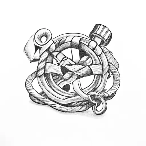Nautical Rope With The Words Tie Up
