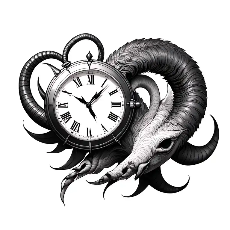 Capricorn And Time Piece