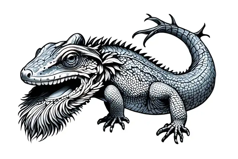 Floral Bearded Dragon Wrapping