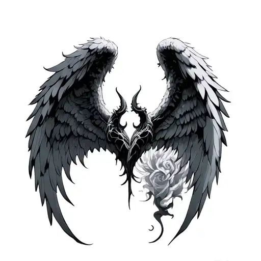 Angel And Demon Wings