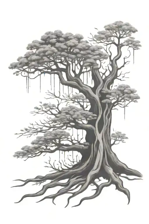 Poison Tree Made With Paw Prints Slowly Fading