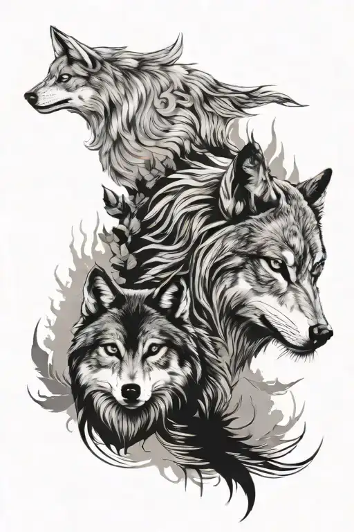 Wolf And Owl