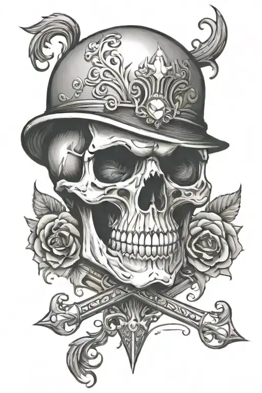 Skull With Diamond Eyes