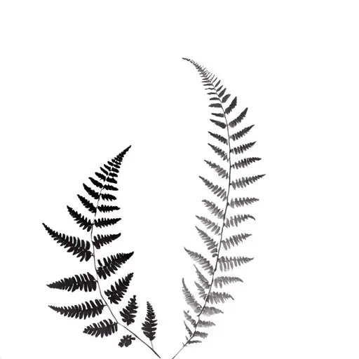 Filler Ferns Black Back Ground