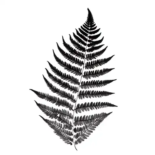 Filler Ferns Black Back Ground