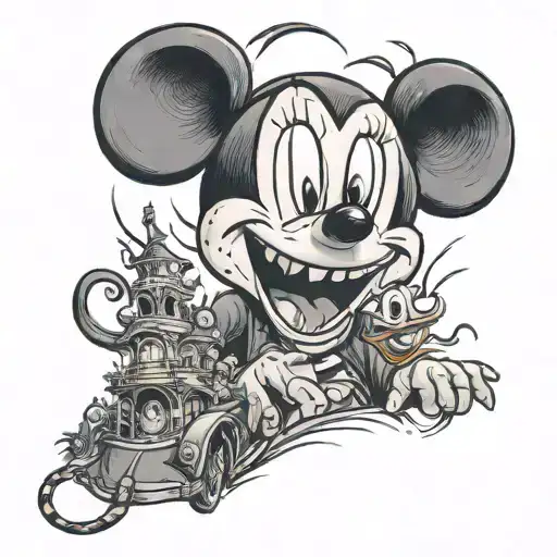 Horror Disney Illustrative Style