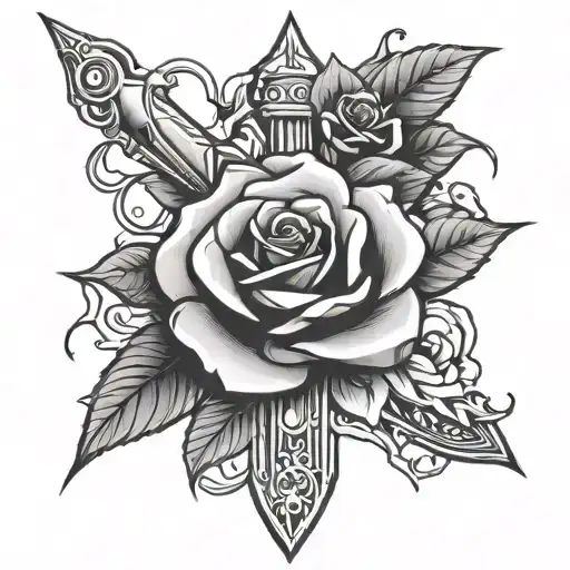 Dagger And Rose