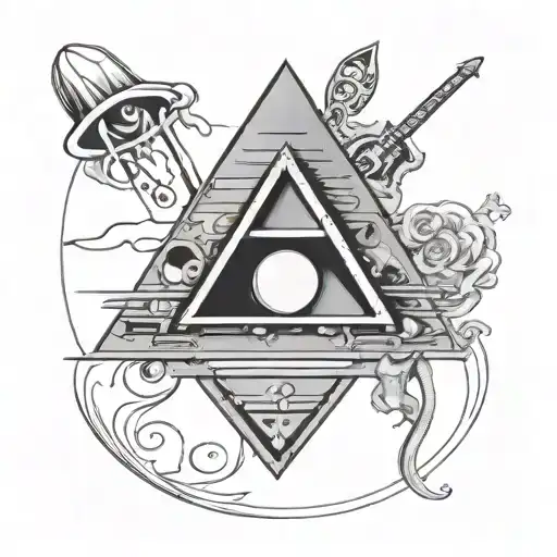 Create A Graphic Drawing On The Theme Of The Pink Floyd Group With Many Details