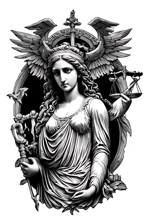 Meaning As A Justitia Roman Goddess