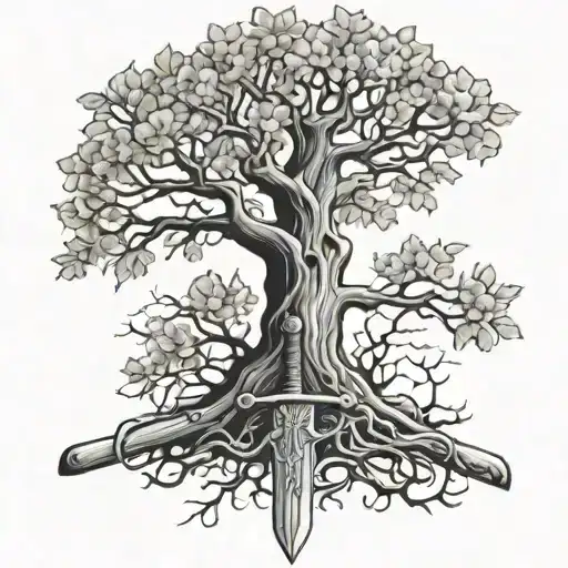 Family Tree Sword Wrapped