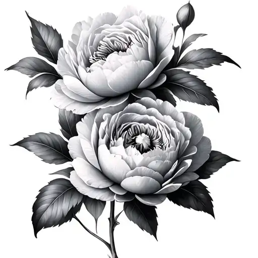 Realism Filin With Peony Flowers