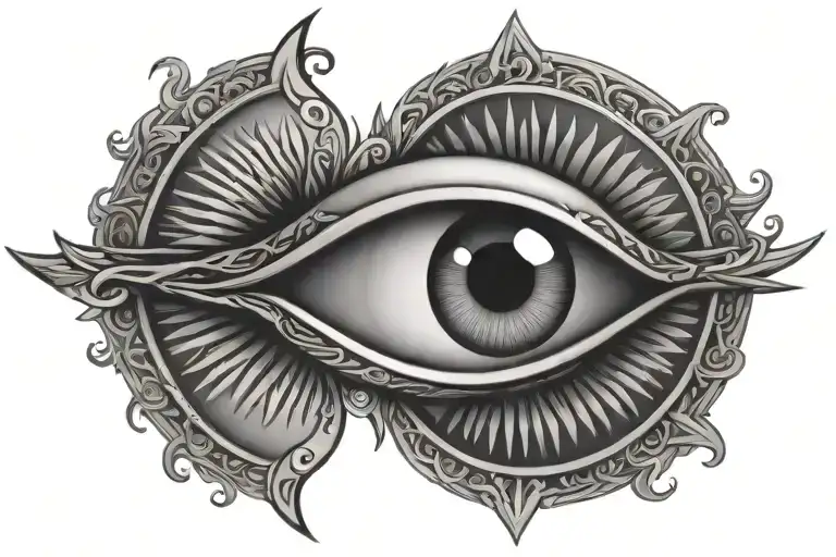 Pleasantly Evil With Egyptian Evil Eye Surrounded