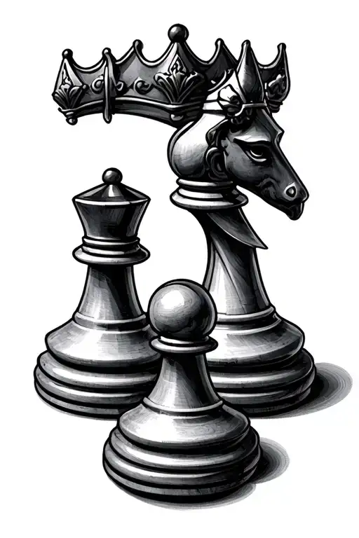 Knight And King Chess Pieces