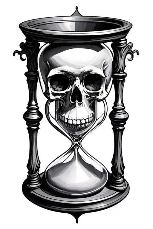 Memento Mori Hourglass