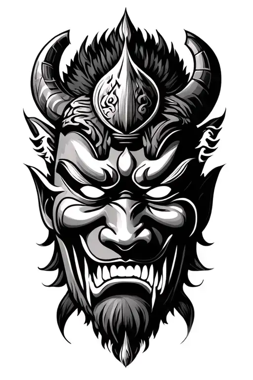 Japanese Oni Mask