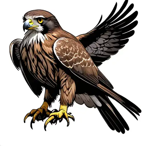 Red Tailed Hawk Perched