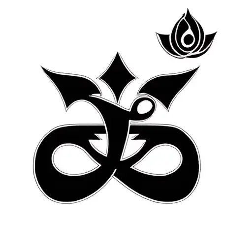 I Want Band Tattoo With The Hindu Symbol