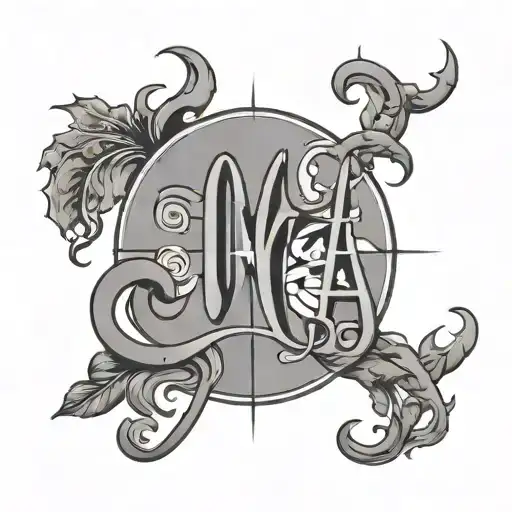 Minimalist Tattoo Of The Word 'Cocaina' In A Unique Font