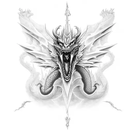 Symmetrical Dragon Black