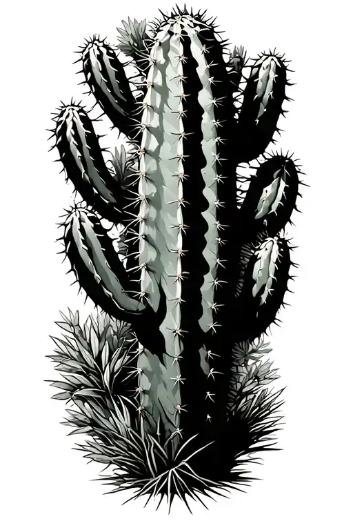 Evergreen Tree Cactus Growing