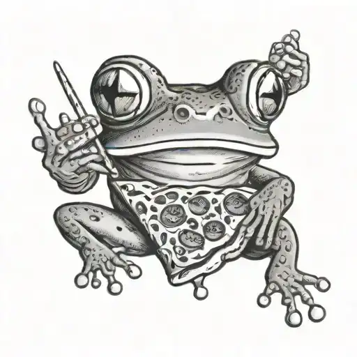 Frog With Pizza