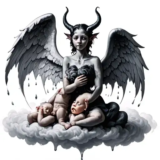 13 Devil Babys Angels In A Melting Cloud