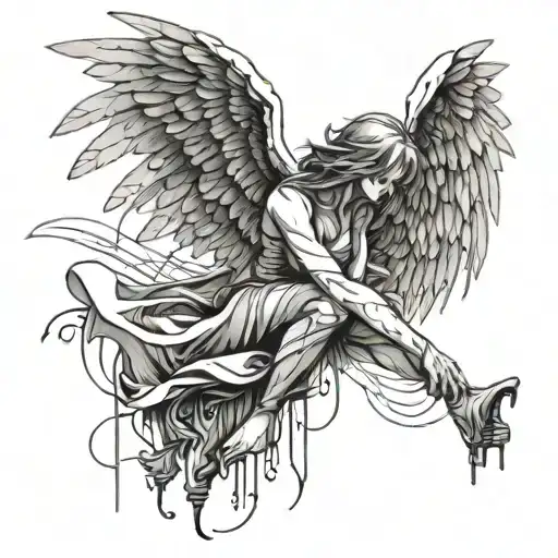 Fallen Angel And Lines Of Code