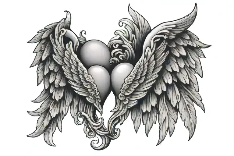 Angel Wings With Heart