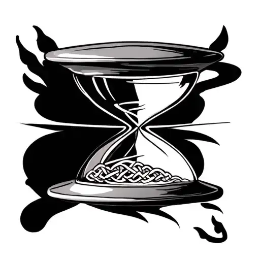 Hourglass Made Of Celtic Knot