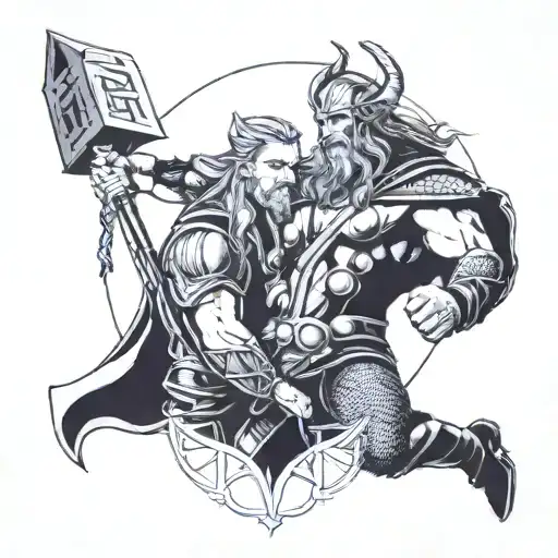 Thor And Loki Norse Mythology